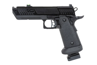 Pistola airsoft SRC Dark Viper DUAL POWER con funda de transporte y cargador de CO2 Negro 