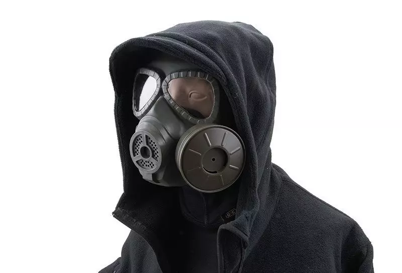 Sweat prevent mist fan mask - olive drab