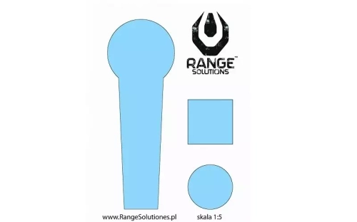 Boucliers de tir en acier - 100 pcs.