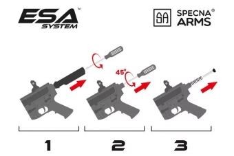 Airsoftová zbraň puškaka SA-C12 CORE™ X-ASR™ - Poloviční opálení