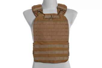 Kamizelka typu plate carrier molle/laser-cut - tan