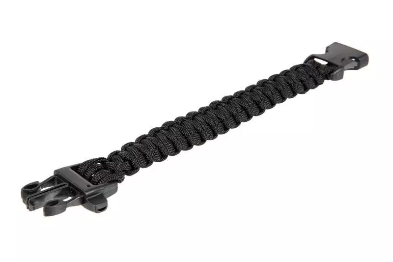 Survival Bracelet (Fastex) - Black