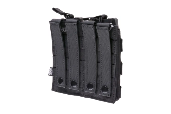 Dvojité pouzdro Open I pro zásobníky AK/M4/G36 - černé