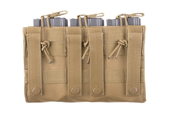 Triple pochette sur chargeurs - tan