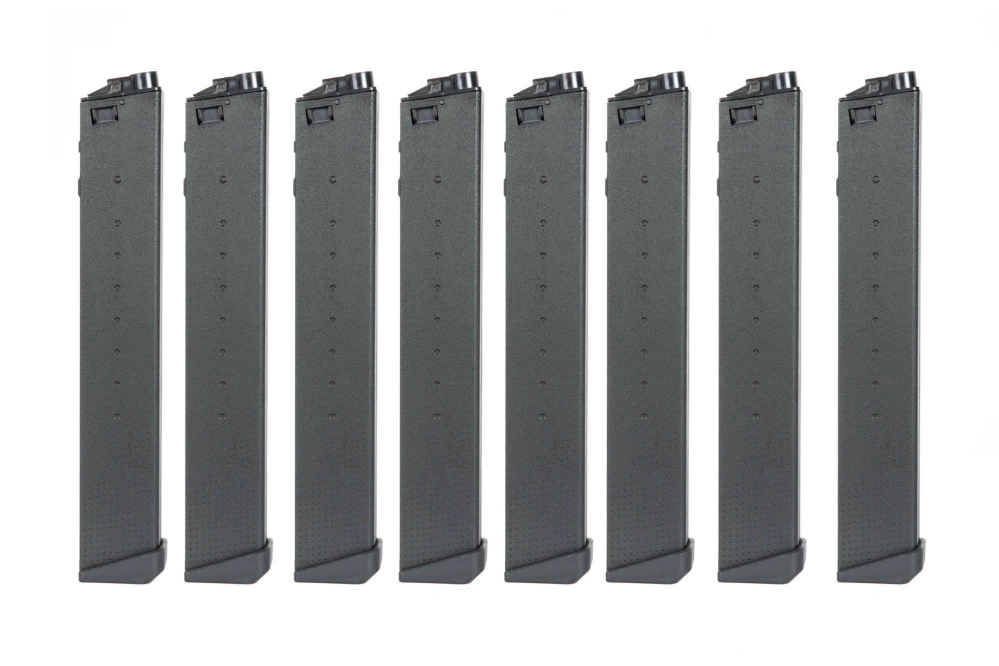 Zásobník Hi-Cap na 330 nábojů pro airsoftové zbraně PDW9 (sada 8 kusů)