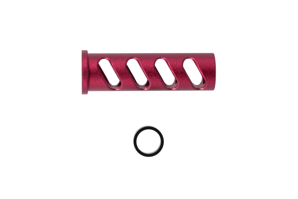 LA Capa Customs CUTOUT slotgeleiderkap voor TM Hi-Capa 5.1 replica's (met Delrin ring) Rood