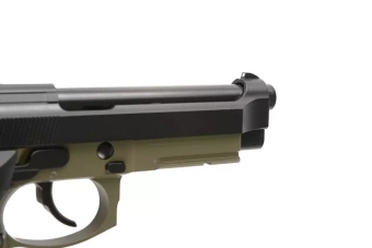 Pistolet airsoft M9A1 (CO2) - vert olive