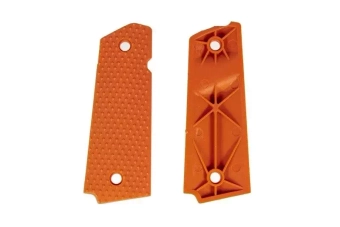 Forros de polímero gripu Diamond para pistolas tipo Colt 1911 - naranja