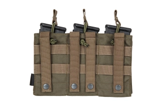 Uniwersalna potrójna ładownica na magazynki - Ranger Green