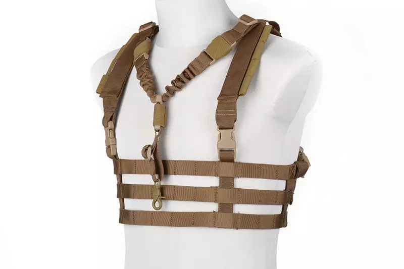 Taktická vesta Chest rig nízkoprofilový typ - Coyote Brown