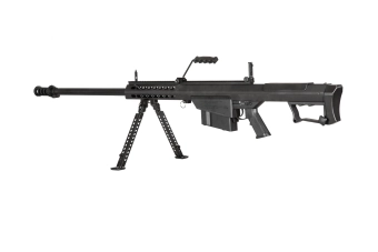 Replika karabinu Barrett® M107-S z dwójnogiem - Czarna