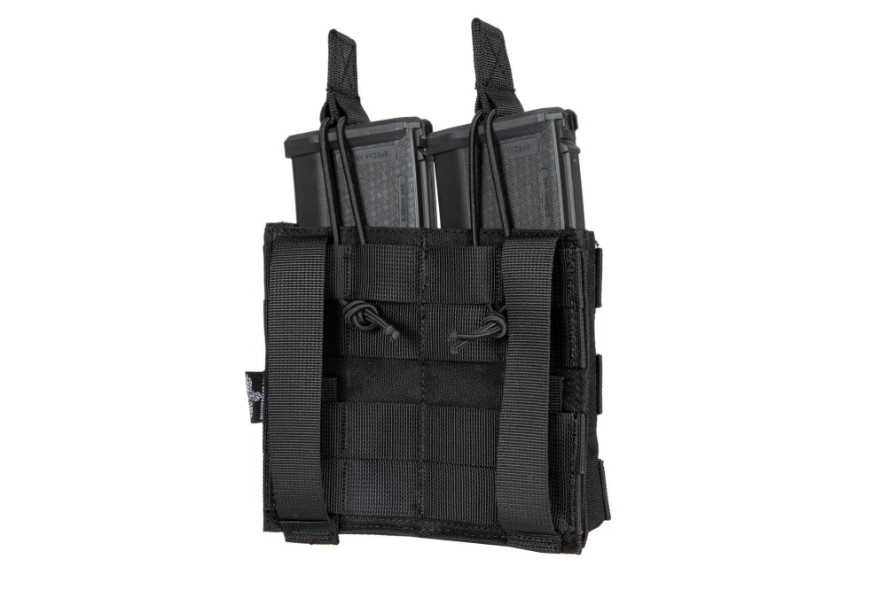 Pochette double MOLLE pour 2 chargeurs type M4/M16 - noir