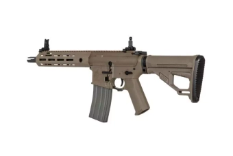 Replika karabinka Helios KAC SR-16E Mod2 CQB M-LOK - Dark Earth