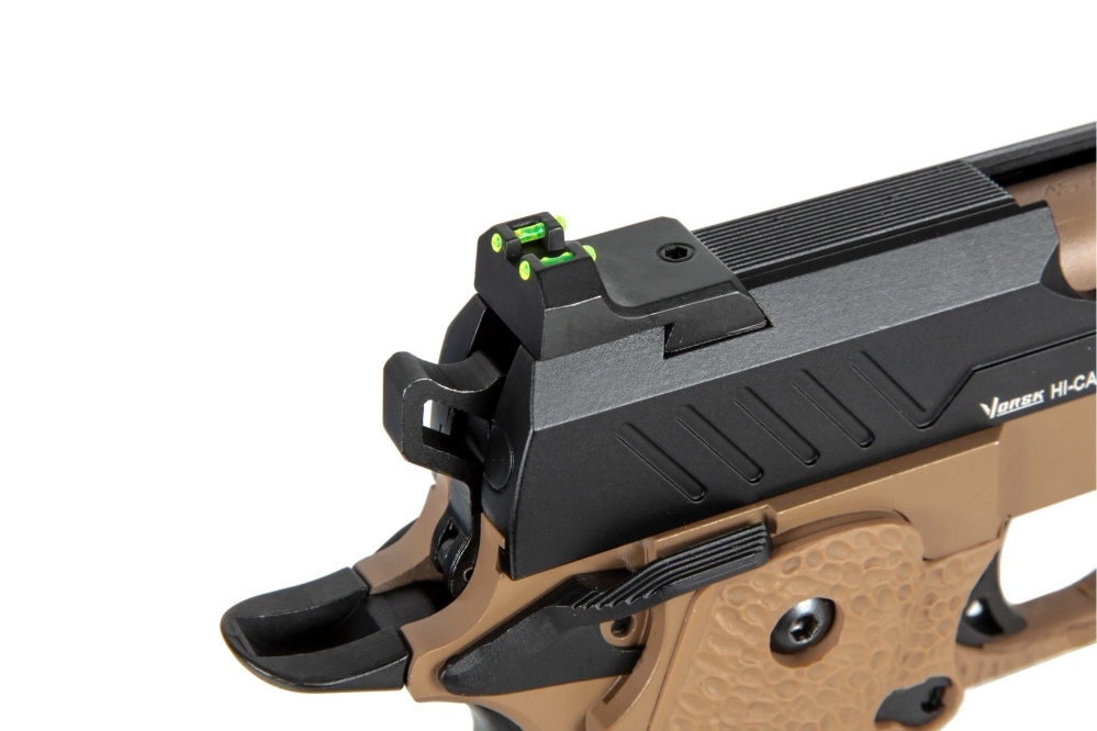Pistola de airsoft Vorsk hi-capa 4.3 - negro/marrón