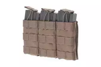 Funda triple Open Top para cargadores M4/M16 - marrón coyote