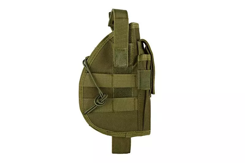 Universal holster with magazine pouch - olive green