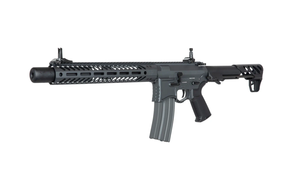 Seekins Precision 12" SBR8 carbine replica with suppressor - Grey