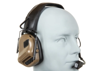 Taktyczny zestaw słuchawkowy Wosport HD-08 Gen. 5 Tan