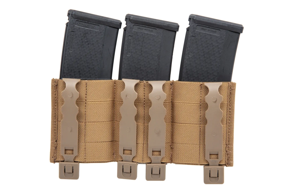 Wosport triple porte-chargeur pour fusil Coyote Brown
