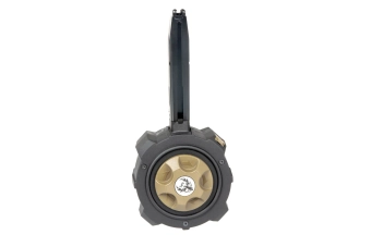 Cargador de munición de tambor de gas 130 bolas para armas de airsoft M92