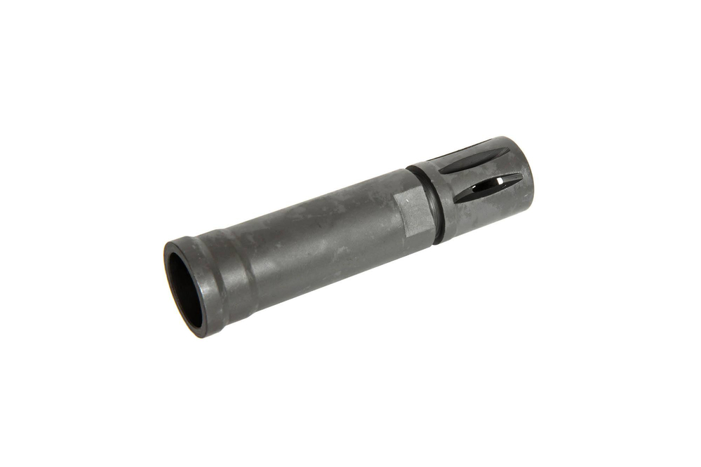 Stalowy tłumik płomienia do replik M4/M16 - 14mm CW/CCW
