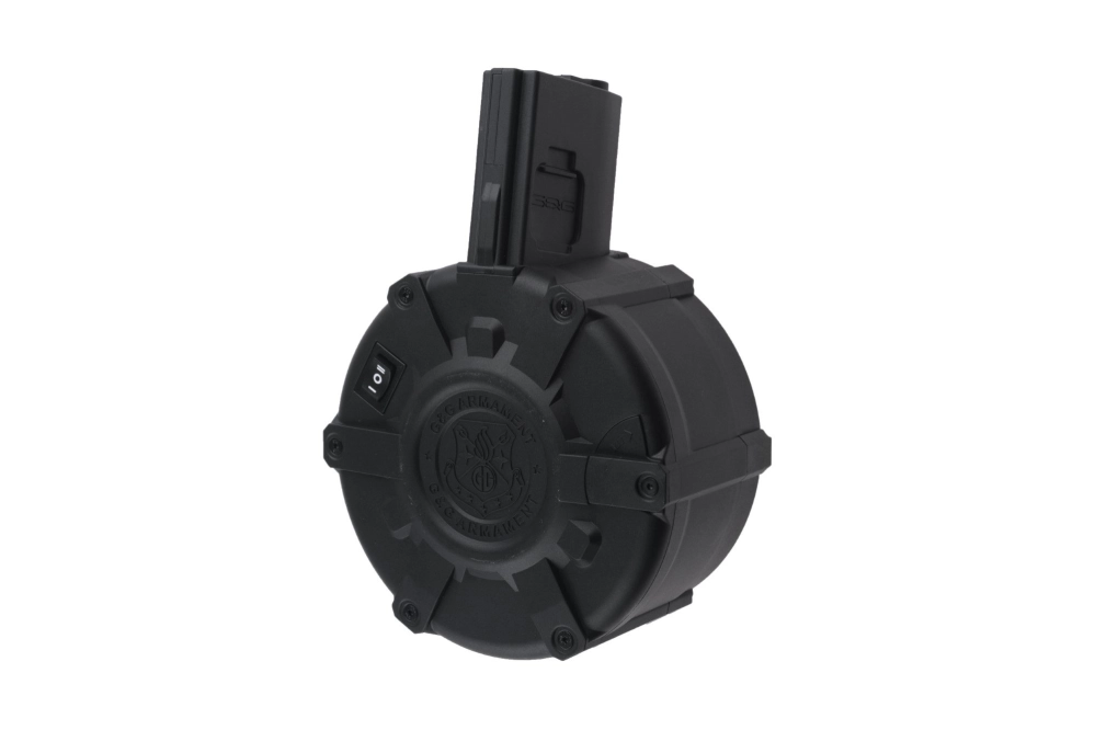 Bubnový zásobník 2300 kuliček pro airsoftové zbraně M4/M16 (automat)