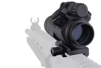 Airsoftová zbraň kolimátor a CompM2 - montáž low