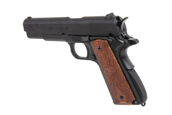 Pistolet GBB CyberGun Auto Ordnance M1911A1 - Matt Black Wood