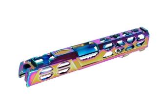 Aluminiowy zamek LA Capa Customs VOID do replik TM Hi-Capa 5.1 Tęczowy