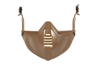 Media máscara para cascoy casco- Tierra oscura