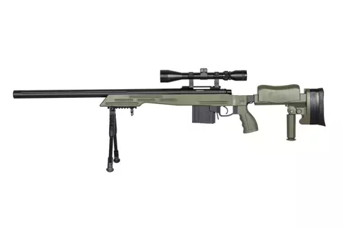 Fusil airsoft fusil de sniper MB4413D - vert olive