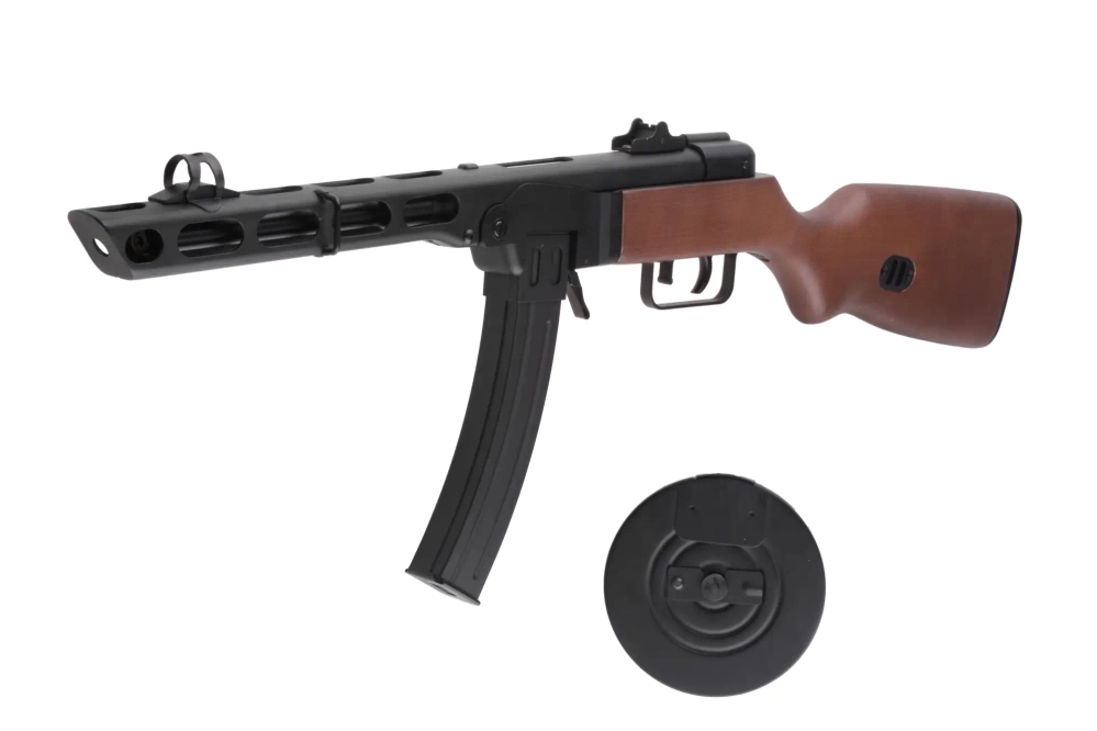 PPSH submachine airsoft gun - real wood (OUTLET)
