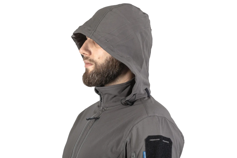 Chaqueta Softshell Emerson Blue Label 'Fog' Gris Lobo