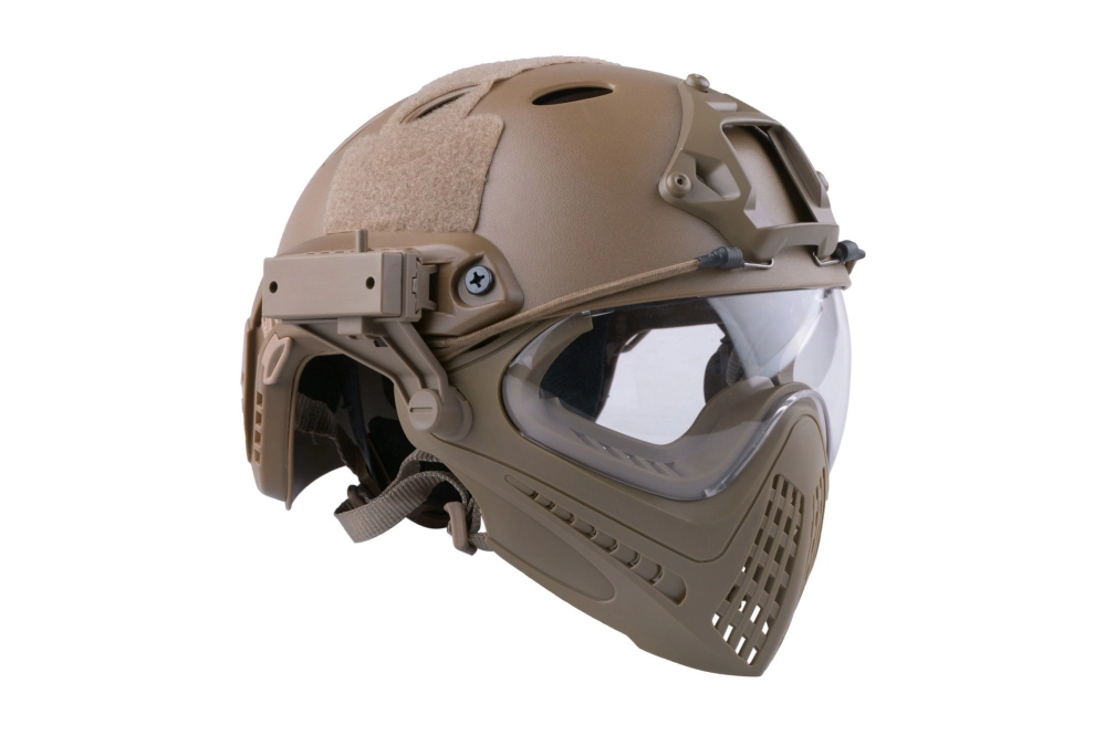 Réplica de casco FAST PJ Piloteer - Tan