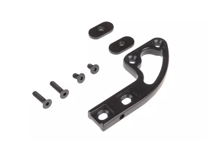 Aluminum flashlight mount - black