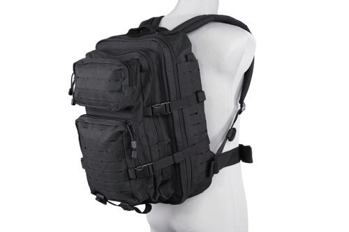 Sac à dos de patrouille moyen Laser-Cut - noir