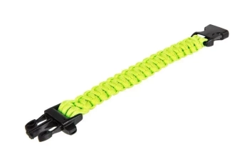 Pulsera de supervivencia (fastex) - verde lima
