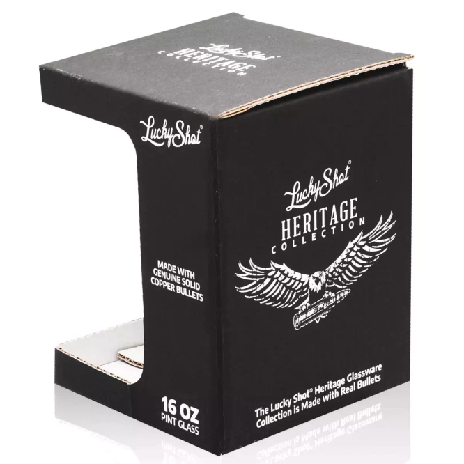 Vaso de cerveza con cartucho de .50 FUBAR