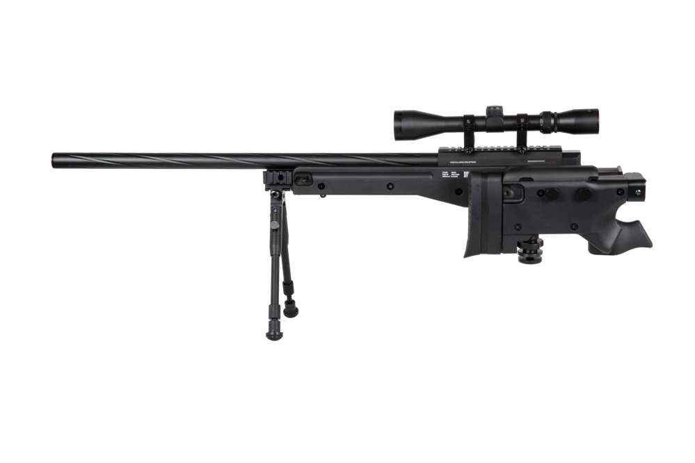 Réplica de sniper Specna Arms SA-S14 EDGE™ con visor y bípode Negro