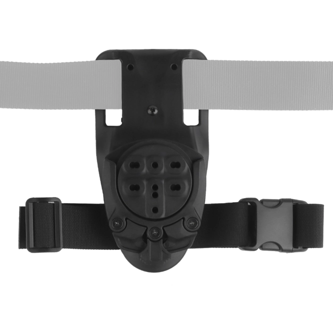 Universele 360 graden tactische holsteradapter Wosport met riembevestiging GB-ACC-22 Zwart