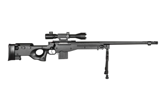 4402D  sniper rifle replica (with scope and bipod) - black