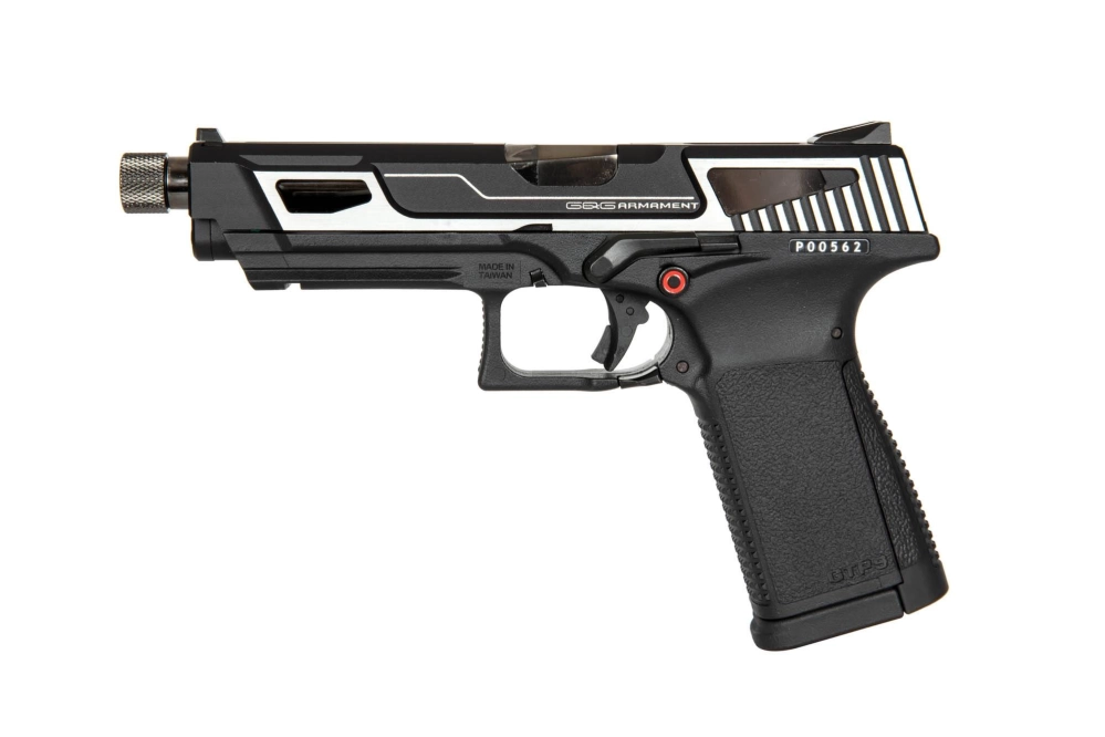 Airsoft pistole GTP9-MS - stříbrná