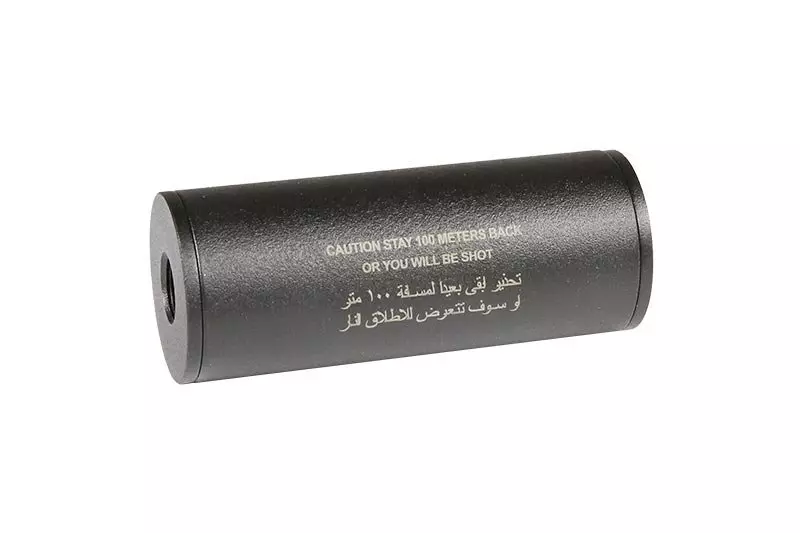 Stay 100 meters back" Covert Tactical Standard 40x100mm silencer"