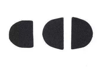 Naklejki z rzepami na ochronniki słuchu - czarne