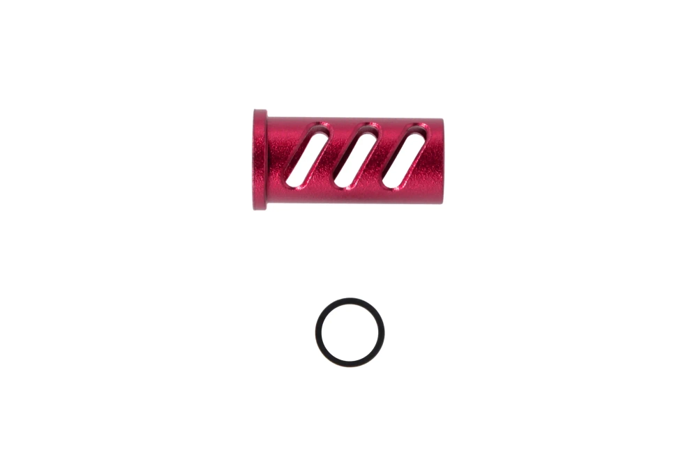 LA Capa Customs CUTOUT guide cap pour TM Hi-Capa 4.3 replicas (avec anneau Delrin) Rouge