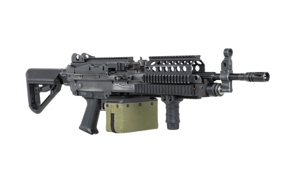 Karabin maszynowy ASG A&K MK 46 MOD 0 Battleworn Czarny