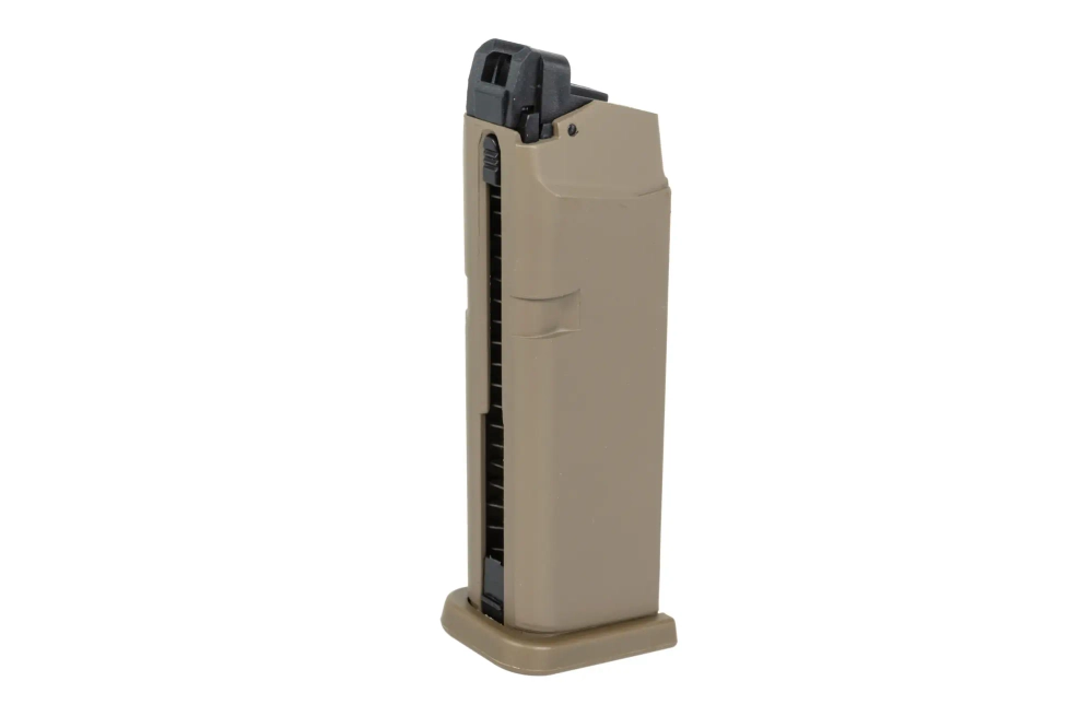 Magazynek green gas 20 kulek East Crane do replik typu Glock 19 MA016 Flat Dark Earth