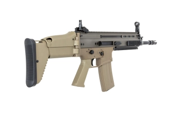 airsoft Cybergun x FN HERSTAL SCAR-L assault rifle with transport case Tan
