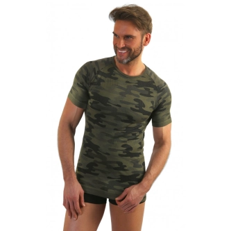 Koszulka termoaktywna Sesto Senso Thermo Active Moro krótki rękaw Khaki