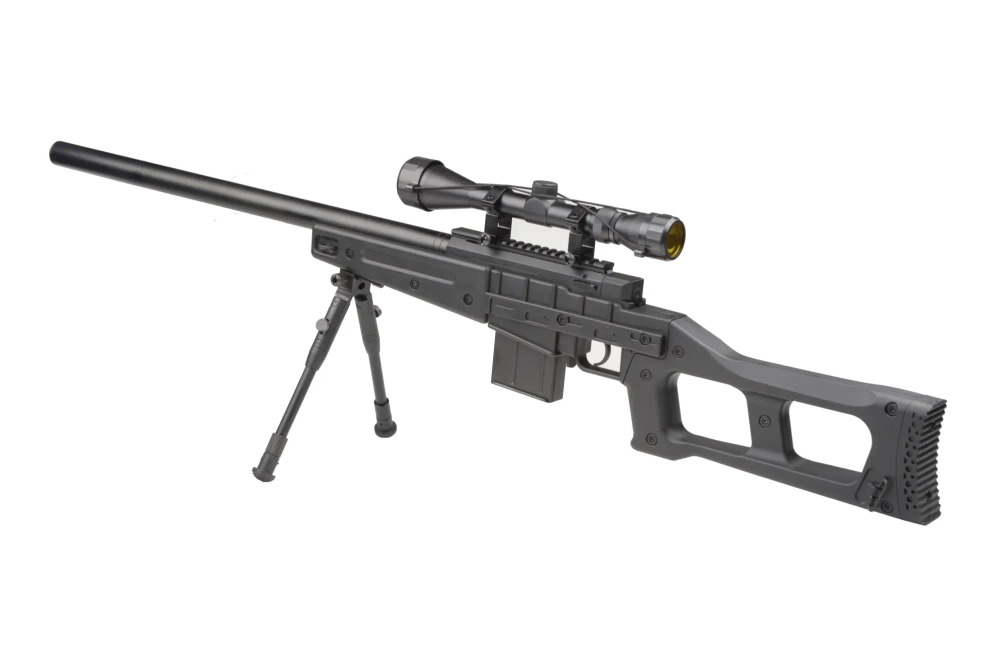 Francotirador de airsoft MB4408D - con linterna y bípode